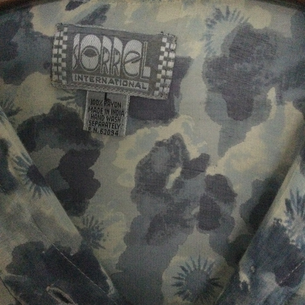 Tie-Front Floral Blouse - Blue/Gray - Picture 5 of 7
